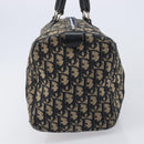 Christian Dior Trotter Canvas Boston Bag Navy Silver Auth 211230-5