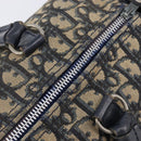 Christian Dior Trotter Canvas Boston Bag Navy Silver Auth 211230-7
