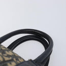 Christian Dior Trotter Canvas Boston Bag Navy Silver Auth 211230-9