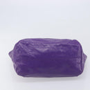 Balenciaga Tote Bag Leather Purple Silver Auth 211231A-9