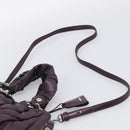 Miu Miu Matelasse Hand Bag Vitellolux 2way Purple Silver Auth 211232V-10