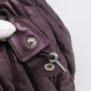 Miu Miu Matelasse Hand Bag Vitellolux 2way Purple Silver Auth 211232V-18