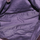 Miu Miu Matelasse Hand Bag Vitellolux 2way Purple Silver Auth 211232V-20