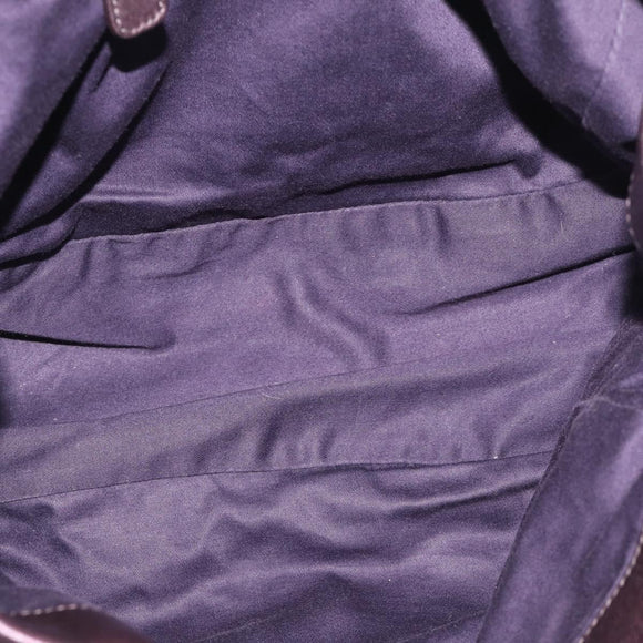Miu Miu Matelasse Hand Bag Vitellolux 2way Purple Silver Auth 211232V
