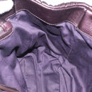 Miu Miu Matelasse Hand Bag Vitellolux 2way Purple Silver Auth 211232V-21