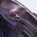 Miu Miu Matelasse Hand Bag Vitellolux 2way Purple Silver Auth 211232V-23
