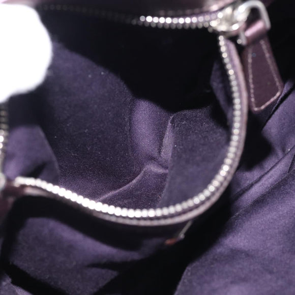 Miu Miu Matelasse Hand Bag Vitellolux 2way Purple Silver Auth 211232V
