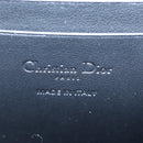 Christian Dior Phone Holder Chain Shoulder Bag Leather Red Gold Auth 211249V-19