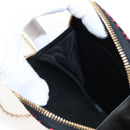 Christian Dior Phone Holder Chain Shoulder Bag Leather Red Gold Auth 211249V-22