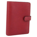 LOUIS VUITTON Epi Agenda MM Day Planner Cover Red R20047 LV Auth 211250-1
