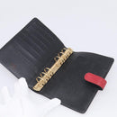 LOUIS VUITTON Epi Agenda MM Day Planner Cover Red R20047 LV Auth 211250-15