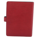 LOUIS VUITTON Epi Agenda MM Day Planner Cover Red R20047 LV Auth 211250-3