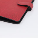 LOUIS VUITTON Epi Agenda MM Day Planner Cover Red R20047 LV Auth 211250-8