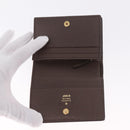 GUCCI GG Supreme Compact Bifold Wallet PVC BNF Beige Yellow 701009 Auth 211258M-13