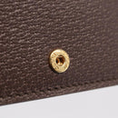 GUCCI GG Supreme Compact Bifold Wallet PVC BNF Beige Yellow 701009 Auth 211258M-14