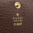GUCCI GG Supreme Compact Bifold Wallet PVC BNF Beige Yellow 701009 Auth 211258M-15
