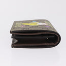 GUCCI GG Supreme Compact Bifold Wallet PVC BNF Beige Yellow 701009 Auth 211258M-4