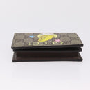 GUCCI GG Supreme Compact Bifold Wallet PVC BNF Beige Yellow 701009 Auth 211258M-7