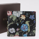 GUCCI Compact Wallet Leather Black Auth 211260V-20