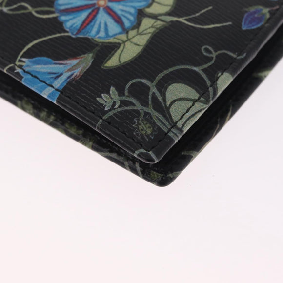 GUCCI Compact Wallet Leather Black Auth 211260V
