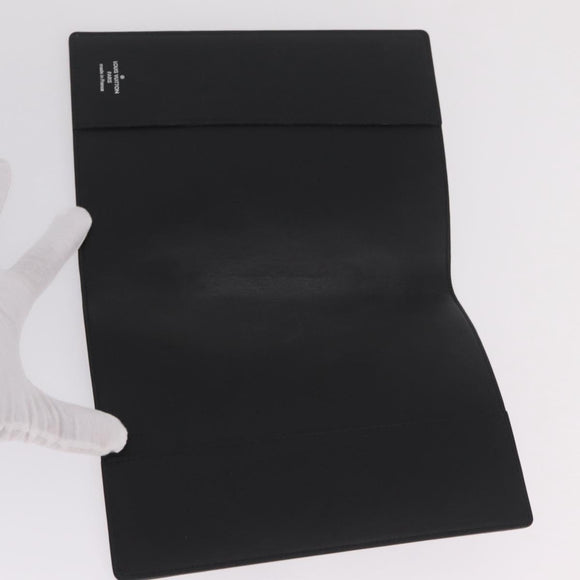 LOUIS VUITTON Monogram Eclipse Quverture Carnet Cover Black GI0845 Auth 211262M