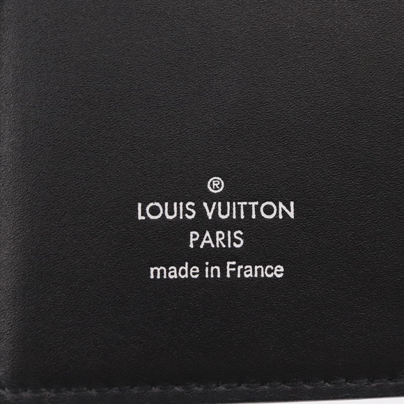 LOUIS VUITTON Monogram Eclipse Quverture Carnet Cover Black GI0845 Auth 211262M