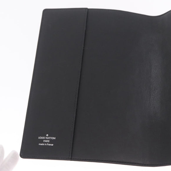 LOUIS VUITTON Monogram Eclipse Quverture Carnet Cover Black GI0845 Auth 211262M