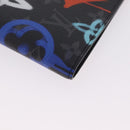 LOUIS VUITTON Monogram Eclipse Quverture Carnet Cover Black GI0845 Auth 211262M-8