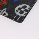 LOUIS VUITTON Monogram Eclipse Quverture Carnet Cover Black GI0845 Auth 211262M-9