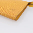 LOUIS VUITTON Epi Pochette Accessoires Pouch Yellow M52949 LV Auth 211269-11