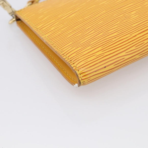 LOUIS VUITTON Epi Pochette Accessoires Pouch Yellow M52949 LV Auth 211269