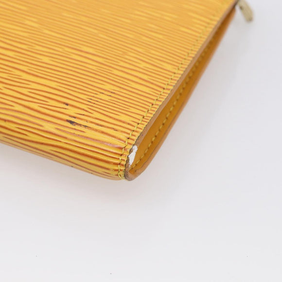 LOUIS VUITTON Epi Pochette Accessoires Pouch Yellow M52949 LV Auth 211269