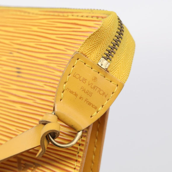 LOUIS VUITTON Epi Pochette Accessoires Pouch Yellow M52949 LV Auth 211269