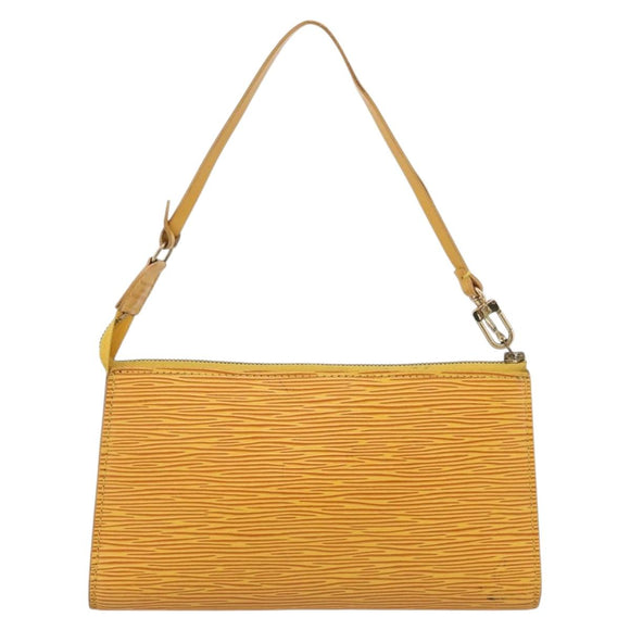 LOUIS VUITTON Epi Pochette Accessoires Pouch Yellow M52949 LV Auth 211269