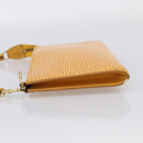 LOUIS VUITTON Epi Pochette Accessoires Pouch Yellow M52949 LV Auth 211269-4