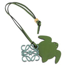 LOEWE Bag Charm Leather Green Auth 211274M-1