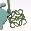 LOEWE Bag Charm Leather Green Auth 211274M-12