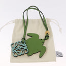 LOEWE Bag Charm Leather Green Auth 211274M-20