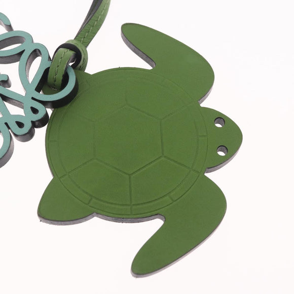 LOEWE Bag Charm Leather Green Auth 211274M