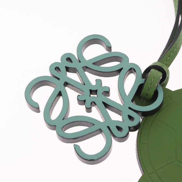 LOEWE Bag Charm Leather Green Auth 211274M