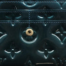 LOUIS VUITTON Vernis Portefeiulle Sarah Wallet Bluenuit M93667 LV Auth 211280A-14