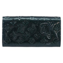 LOUIS VUITTON Vernis Portefeiulle Sarah Wallet Bluenuit M93667 LV Auth 211280A-3