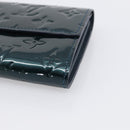 LOUIS VUITTON Vernis Portefeiulle Sarah Wallet Bluenuit M93667 LV Auth 211280A-8