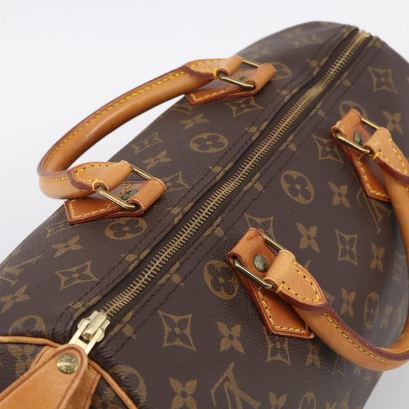 LOUIS VUITTON Monogram Speedy 30 Hand Bag M41526 LV Auth 211287V