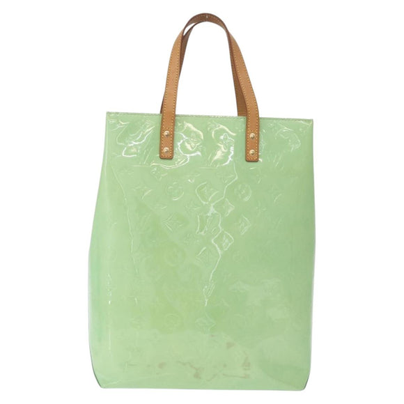 LOUIS VUITTON Monogram Vernis Reade MM Hand Bag Peppermint M91305 Auth 211291A