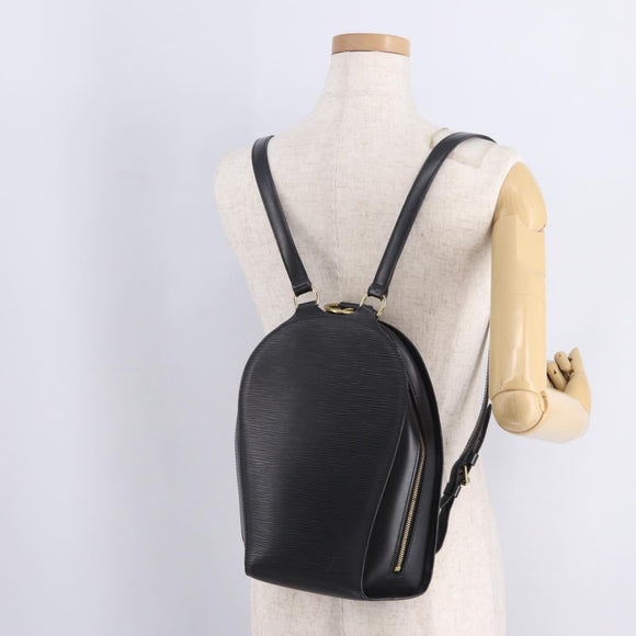 LOUIS VUITTON Epi Mabillon Backpack Black M52232 LV Auth 211293