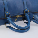 LOUIS VUITTON Epi Keepall 50 Boston Bag Blue M42965 LV Auth 211297-10