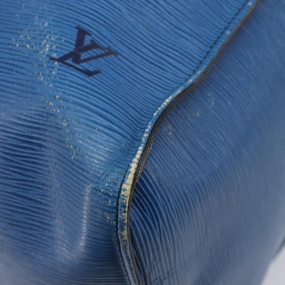 LOUIS VUITTON Epi Keepall 50 Boston Bag Blue M42965 LV Auth 211297