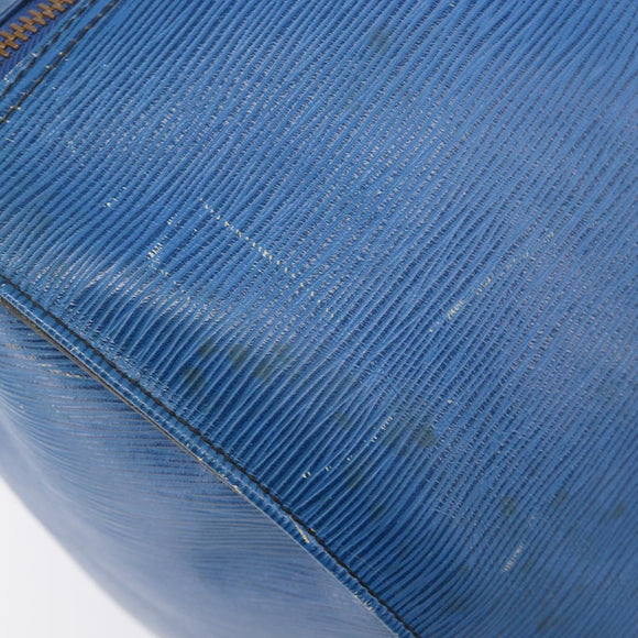 LOUIS VUITTON Epi Keepall 50 Boston Bag Blue M42965 LV Auth 211297