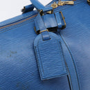 LOUIS VUITTON Epi Keepall 50 Boston Bag Blue M42965 LV Auth 211297-19